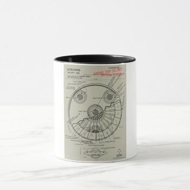 Mug Plan de l'OVNI (Centre)