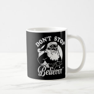 Mug Plan de Noël : N'arrêtez pas de croire au Père Noë