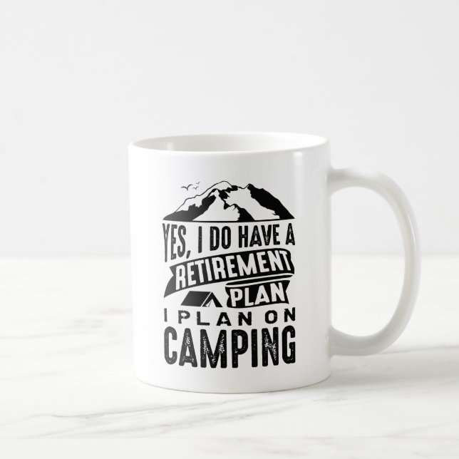 Mug Plan de retraite Camping (Droite)