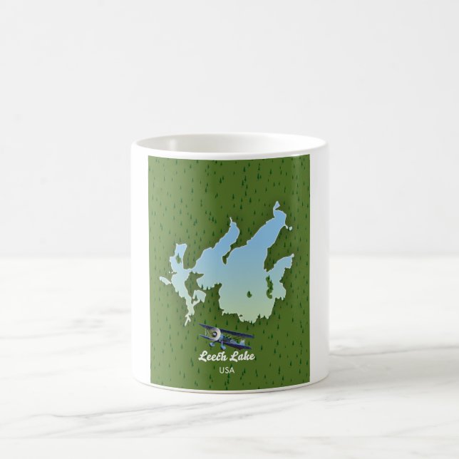 Mug Plan de voyage du lac Leech (Centre)