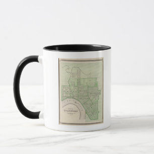 Mug Plan d'Evansville, Vanderburgh Co