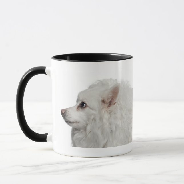 Mug Plan rapproché de Keeshond (10 années) (Gauche)