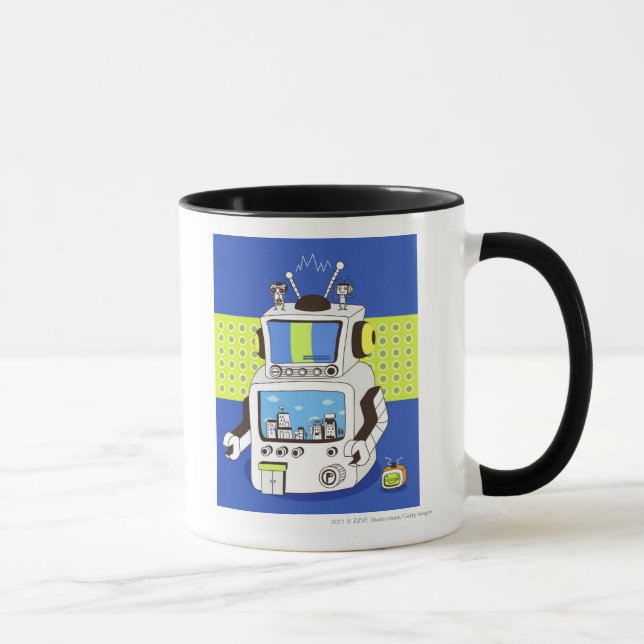 Mug Plan rapproché d'un robot (Droite)