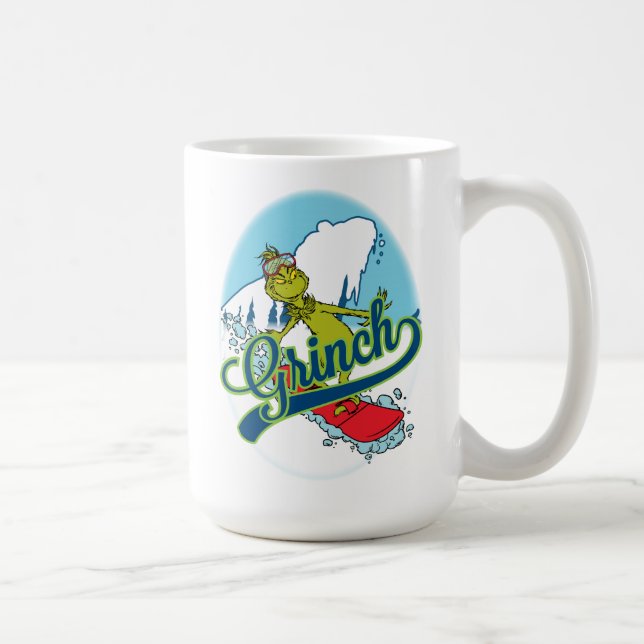 Mug Planche à neige du Grinch (Droite)