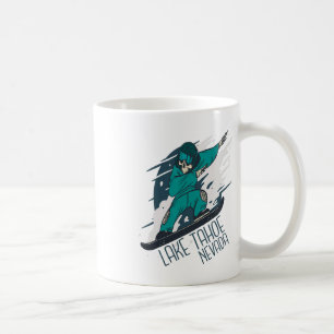 Mug Planche à neige Skeleton Lake Tahoe Ski Vacances d