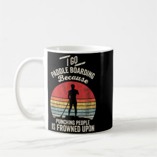Mug Planche à Pagaie Drôle Graphique Rétro Coucher de 