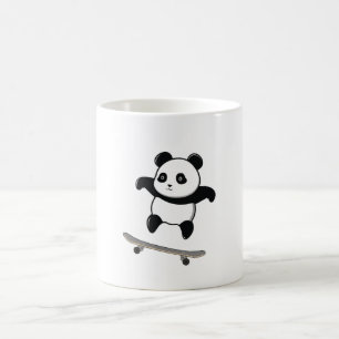Mug Planche à roulettes bébé panda