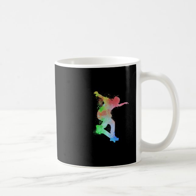 Mug Planche à roulettes Skateboardeur Jaillissement d' (Droite)