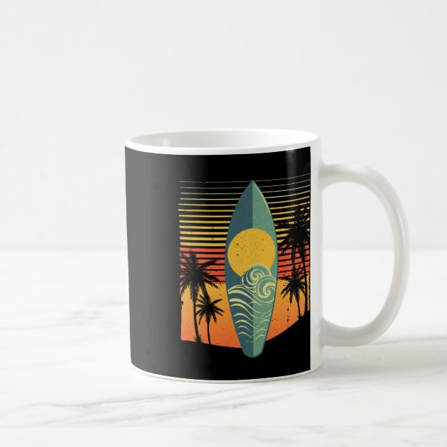 Mug Planche de surf cool pour hommes femmes surfeur ré (Droite)