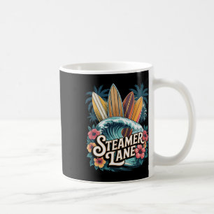Mug Planches de surf Steamer Lane Santa Surfant Cruz G