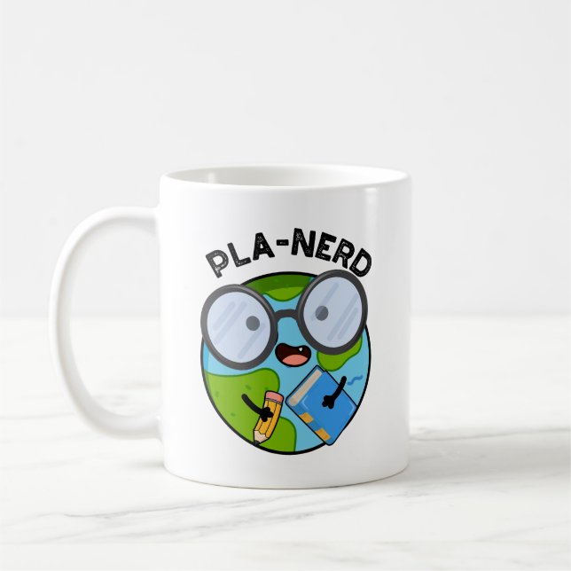 Mug Planerd Drôles de Puns de Planète  (Gauche)