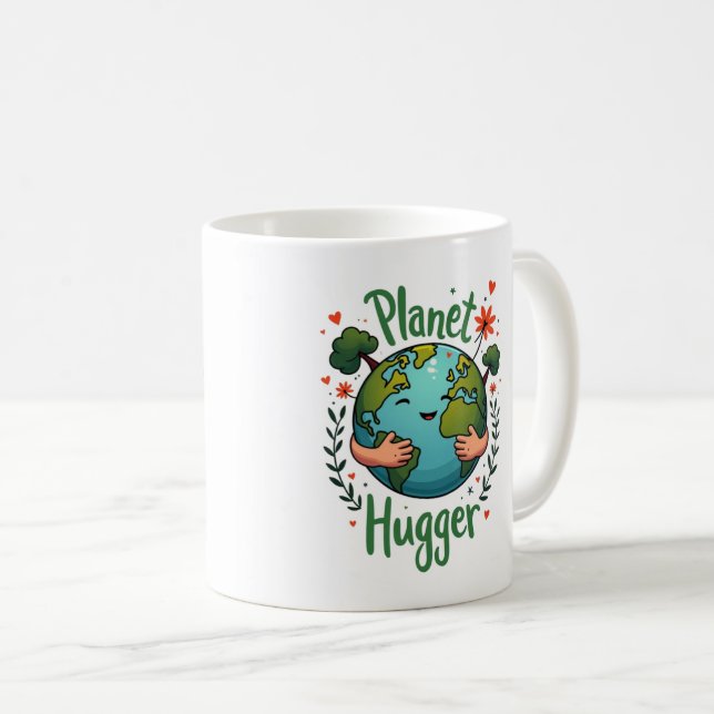Mug Planet Hugger - Jour de la Terre Éco-Responsable (Devant droit)