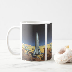 Mug Planète désertique de science-fiction Vintage avec