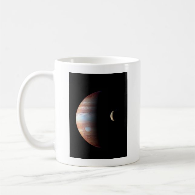 Mug Planète géante gazeuse Jupiter et lune galiléenne  (Gauche)