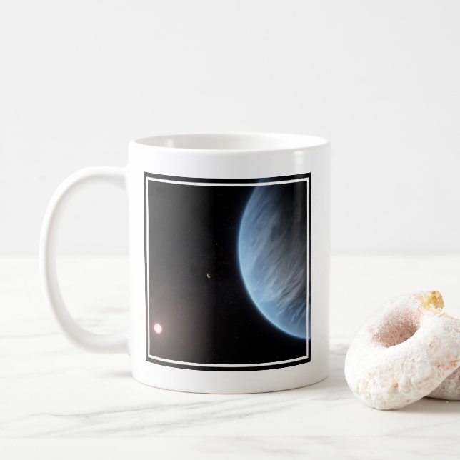 Mug Planète K2-18b, Étoile Hôte Et Planète Accompagnan (Avec donut)