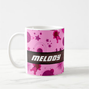 Mug planète spatiale colorée galaxie étoiles motif