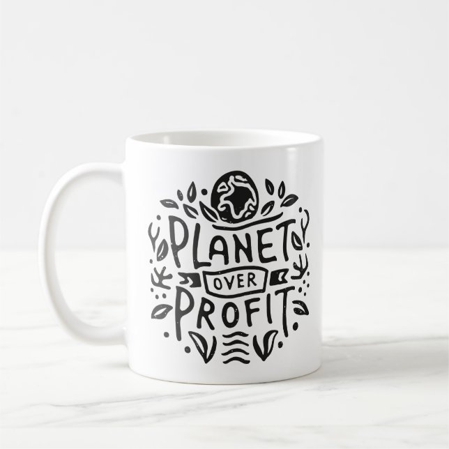 Mug Planète sur le profit (Gauche)