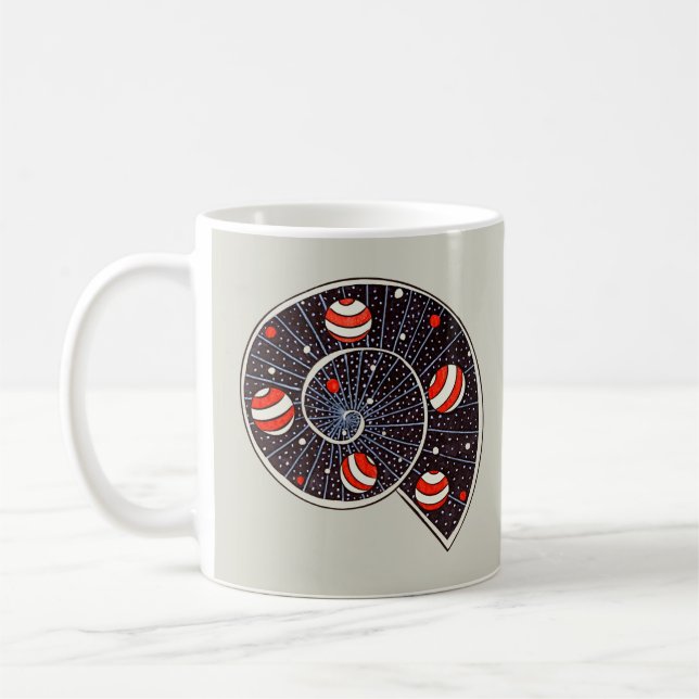 Mug Planètes amusantes espace de galaxie (Gauche)