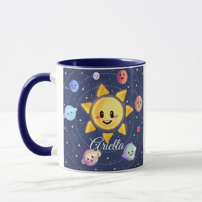 Mug Planètes Galaxie spatiale (Gauche)