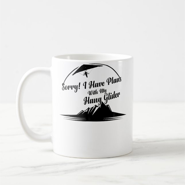 Mug Planeur - Désolé, j'ai des projets avec mon planeu (Gauche)