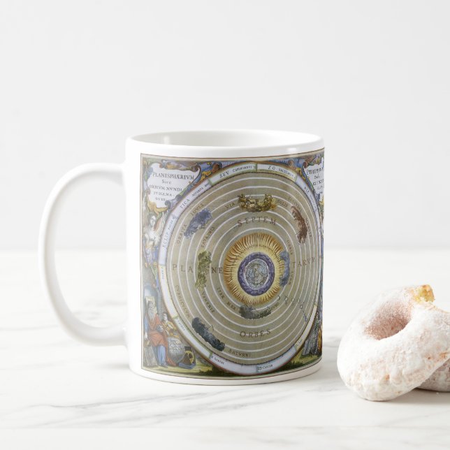 Mug Planisphère ptolémaïque antique par Andreas Cellar (Avec donut)
