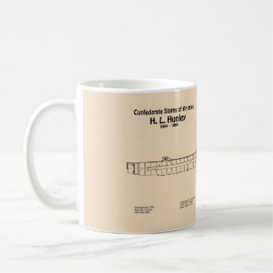 Mug Plans de conception du navire H. L. Hunley SD