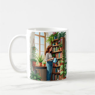 Mug Plant Maman Coin de lecture pour le livre de jardi