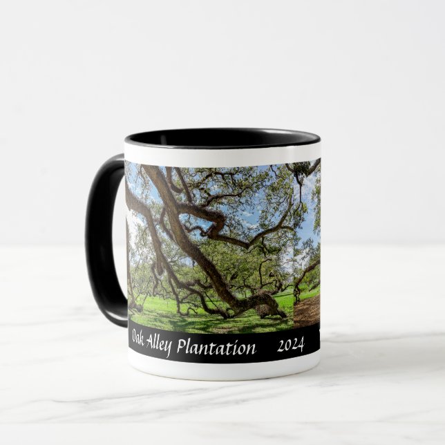 Mug Plantation Oak Alley, chênes verts du Sud (Devant gauche)