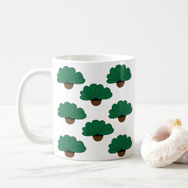 Mug Plante amoureux Plantes verts pots (Avec donut)