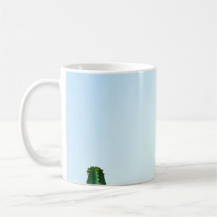 Mug Plante cactus vert en arrière - plan blanc