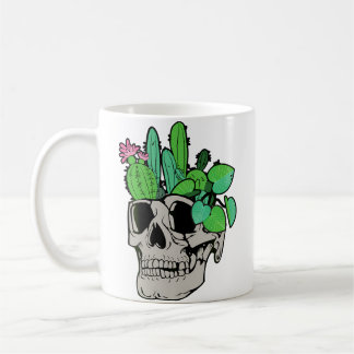 Mug Plante de crâne  Jolis planteurs de poupée de jard
