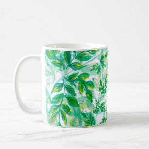 Mug Plante de nature motif feuille vert