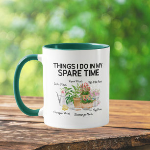 Mug Plante florale à l'aquarelle Citation drôle de jar
