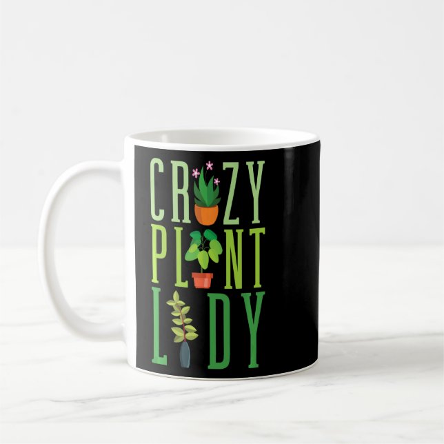 Mug Plante folle Lady Funny Jardinage Botanique (Gauche)