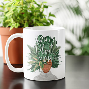 Mug Plante fou Maman Fun Aquarelle Plante Maman Hairdo