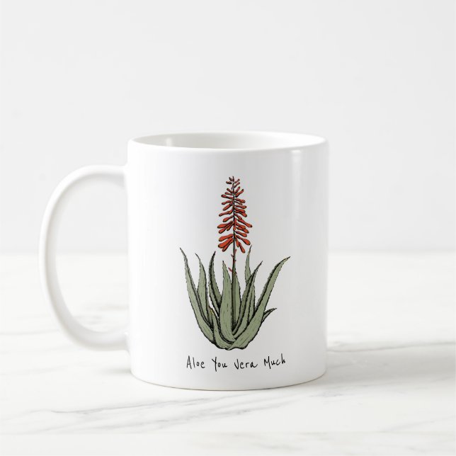 Mug Plante Lover Aloe Vous Véritez Beaucoup Cactus (Gauche)