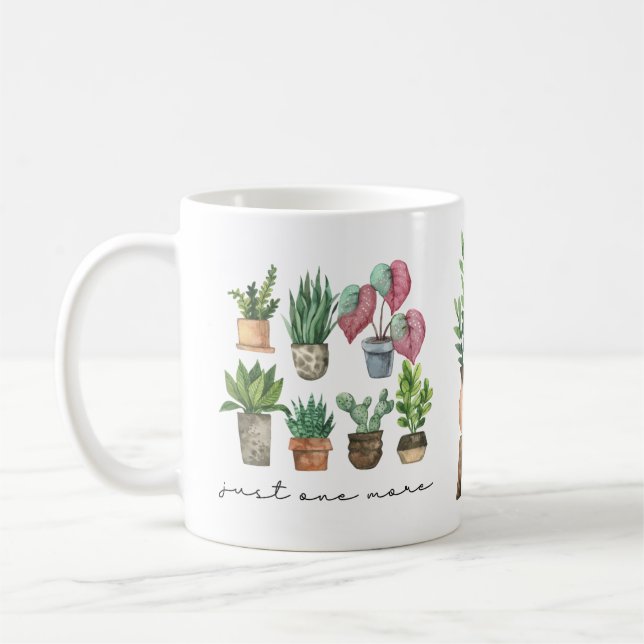 Mug Plante Lover Just One More Plante avec nom (Gauche)
