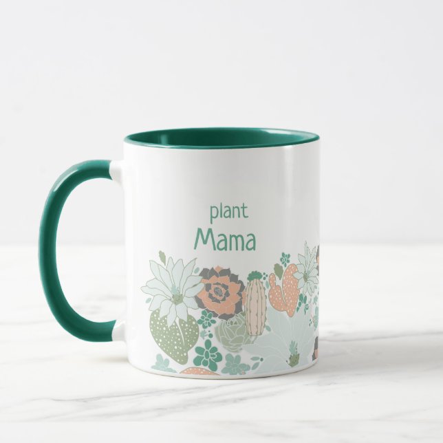 Mug Plante Mama Cactus Succulents Personnaliser (Gauche)