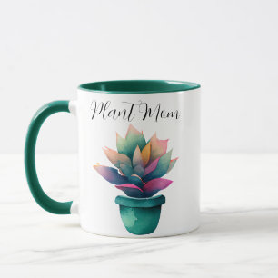Mug Plante maman coloré Plante d'aquarelle