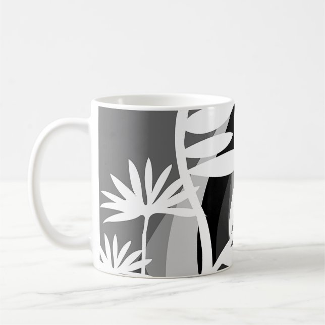 Mug Plante noir et blanc (Gauche)