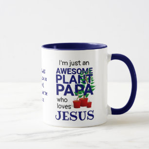 Mug Plante PERSONNALISÉ PAPA AIME JESUS
