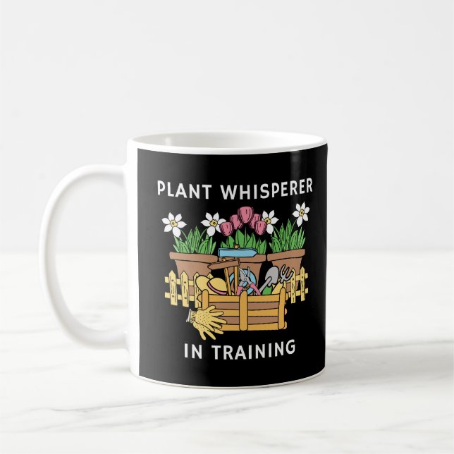 Mug Plante Whisperer En Formation | Funny Jardinage (Gauche)