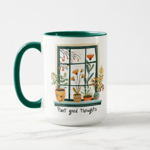 Mug Plantes en pot Santé mentale Positivité 