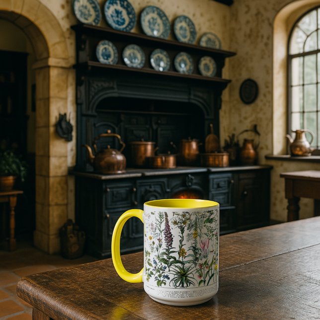 Mug Plantes et fleurs médicinales par Adolphe Millot (Créateur téléchargé)