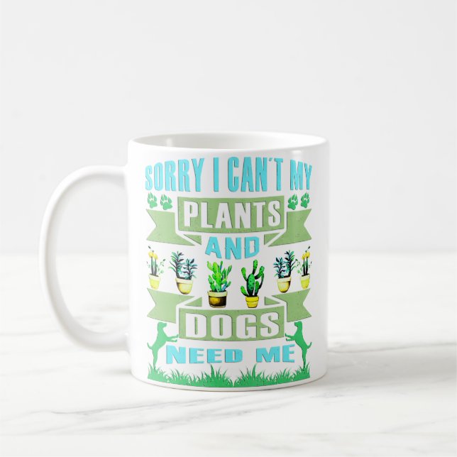 Mug Plants And Dog Lover Gardener Funny Gardening And  (Gauche)