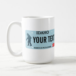 Mug Plaque de licence Idaho Sasquatch