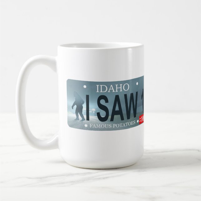 Mug Plaque de licence Sasquatch (Gauche)