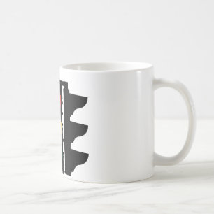 Mug Plaque de rue de feux de signalisation