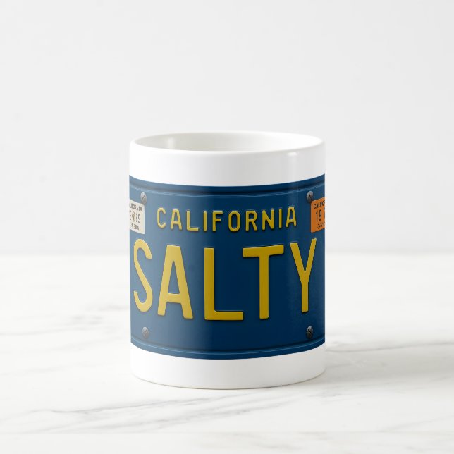 Mug Plaque d'immatriculation rétro 1969 Californie Gra (Centre)