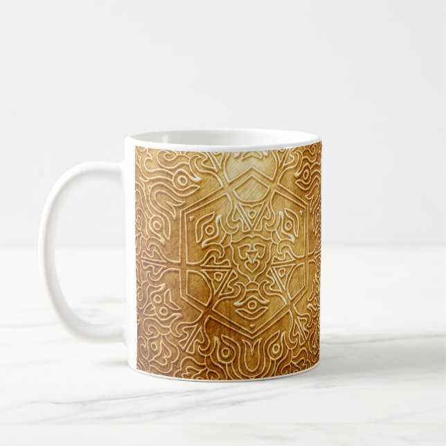 Mug Plaque métallique ornée classique (Gauche)
